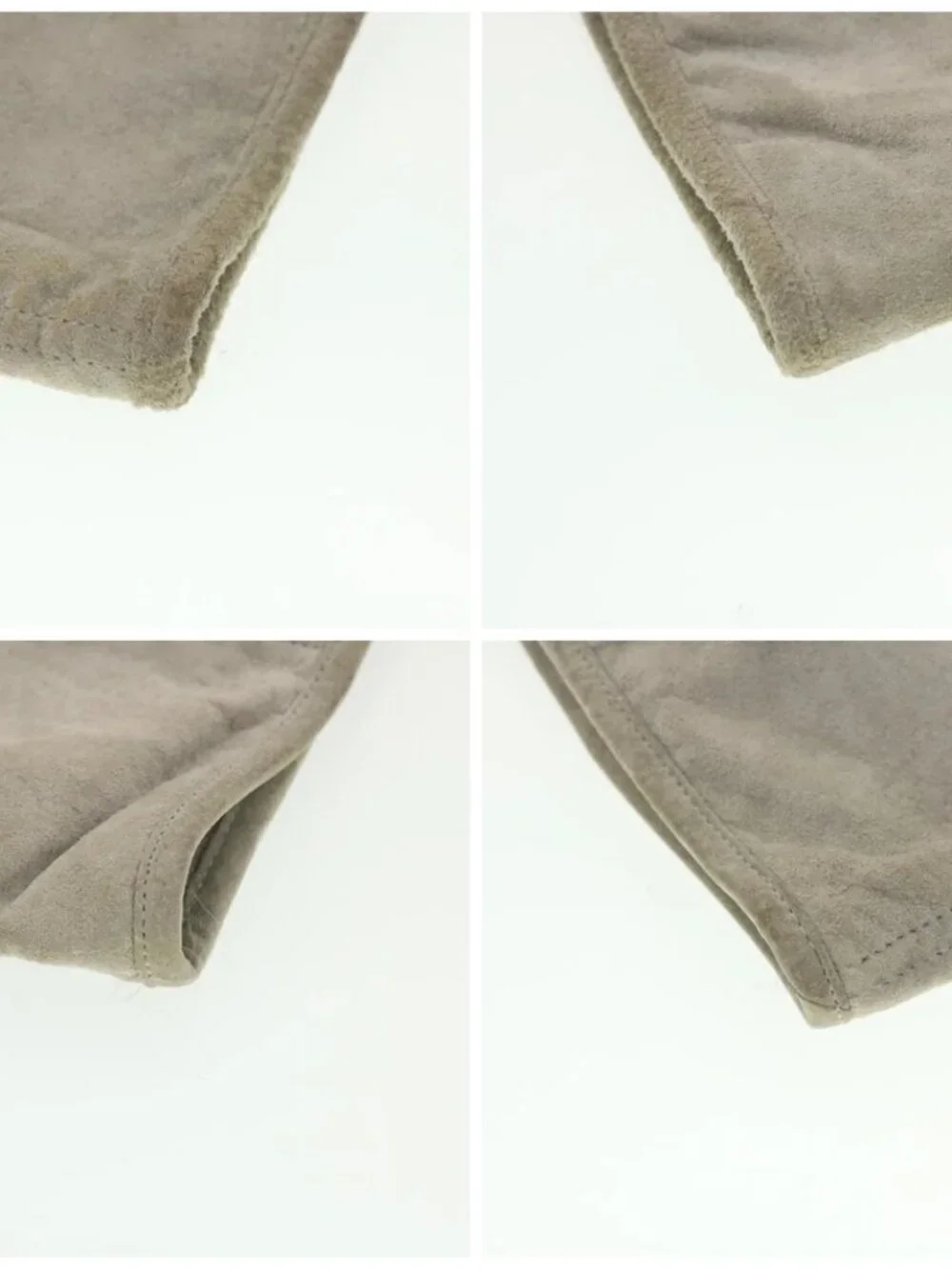 CHANEL Wall Hanging Pouch Suede Gray CC Auth bs5681